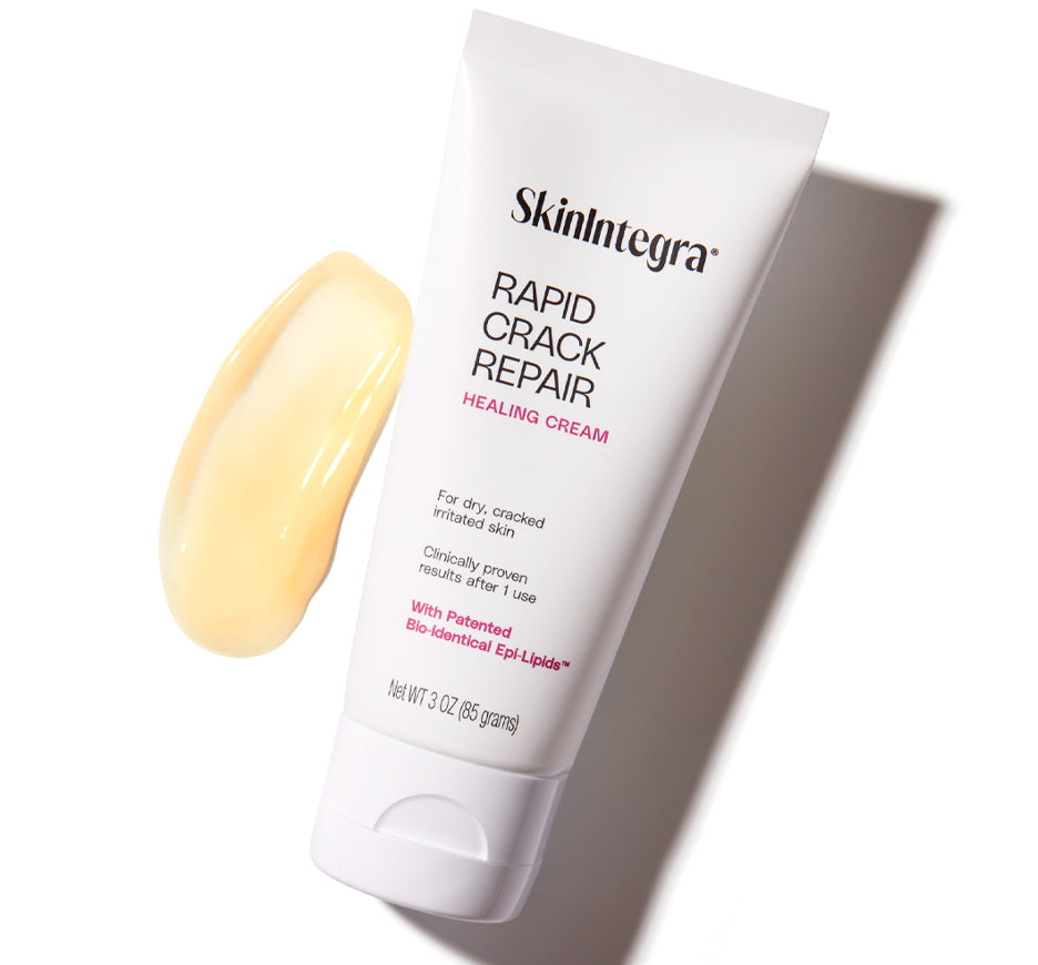 SkinIntegra Rapid Crack Repair Cream and a swipe of cream
