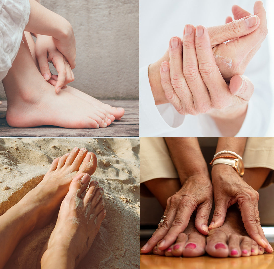 Compilation of hands and feet images